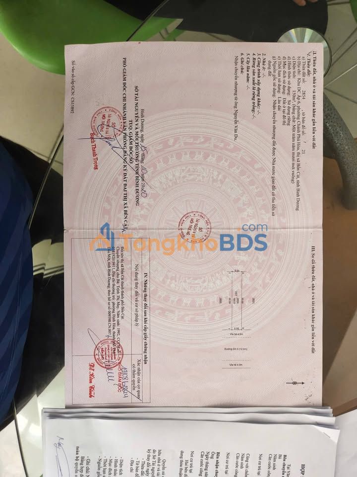 Mặt Tiền Kinh Doanh 150m² Đường DH3 Bến Cát - Giá Tốt