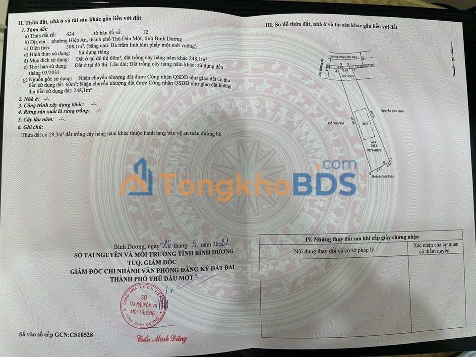 Mặt Tiền Kinh Doanh Phan Đăng Lưu, Thủ Dầu Một - 308m² Giá 3.4 Tỷ