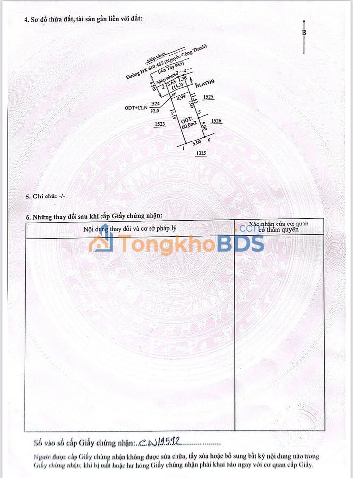 Đất Nền Kinh Doanh Mặt Tiền Ngã 3 Lập Giai, Bến Cát - Sổ Đỏ 82m²