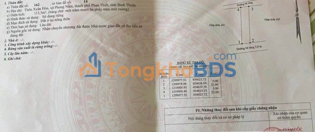 Đất nền Phú Tài Phan Thiết 114m² 1.7 tỷ - Sổ đỏ chính chủ