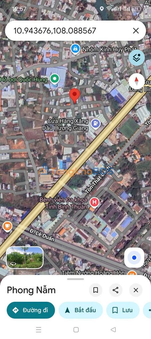 Đất nền Phong Nẫm Phan Thiết 90m² 1,25 tỷ - Đất thổ cư 100%