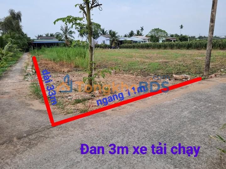 Đất thổ 363m² 2 mặt tiền đường xe tải tại Hòa Phú, Long An - Giá 1.2 tỷ