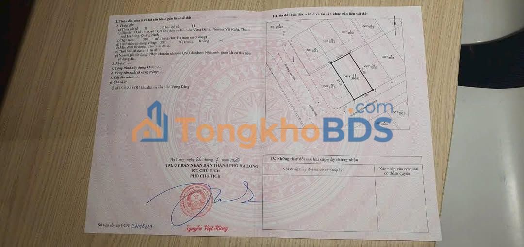 Đất nền Hạ Long 300m² áp góc - Sát Green Diamond, giá đầu tư!