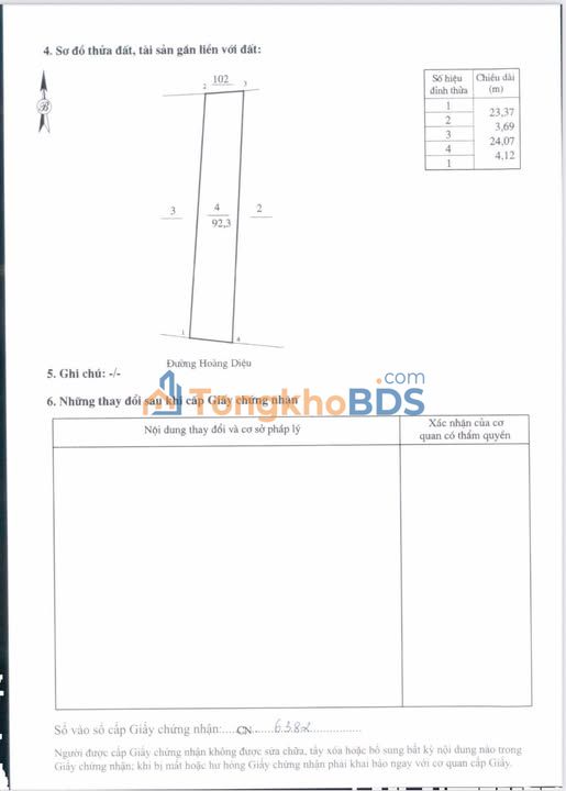 Bán đất mặt đường Hoàng Diệu, Lạng Sơn - 92.3m² ngay sau Vincom