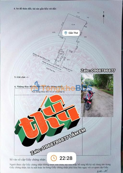 Đất Vườn 1788m² Cần Thơ - Có Nhà Thái Kiên Cố - Giá 4.8 Tỷ