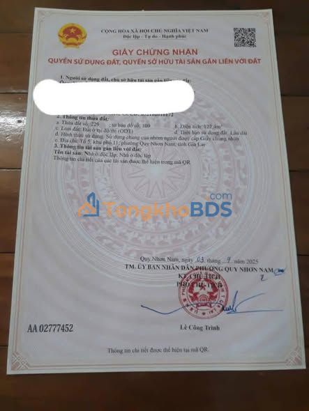 Bán Nhà Cấp 4 Hoàng Văn Thụ, Quy Nhơn 122m² Giá 8.5 Tỷ - Chính Chủ