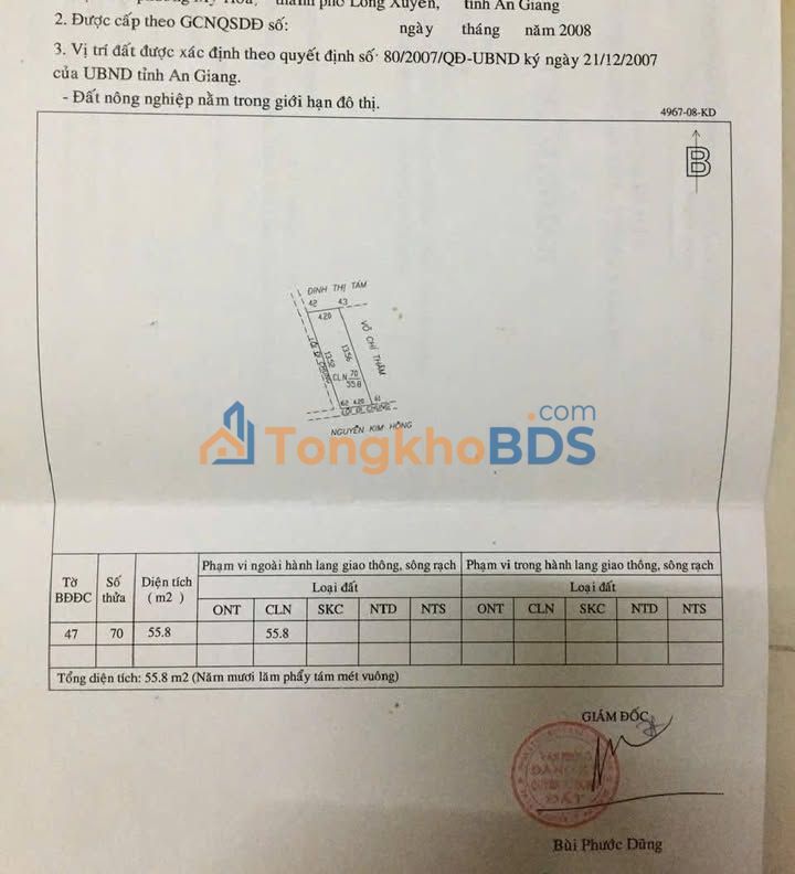 Bán Đất Nền Mỹ Hoà Hưng, Long Xuyên 55m² - Giá Tốt, Gần Tuyến Tránh