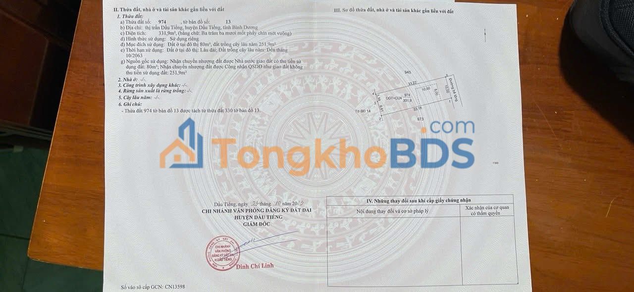 Đất Nền Bình Chánh 330m² Hướng Đông - Giá 1.1 Tỷ, Sẵn Sổ Hồng