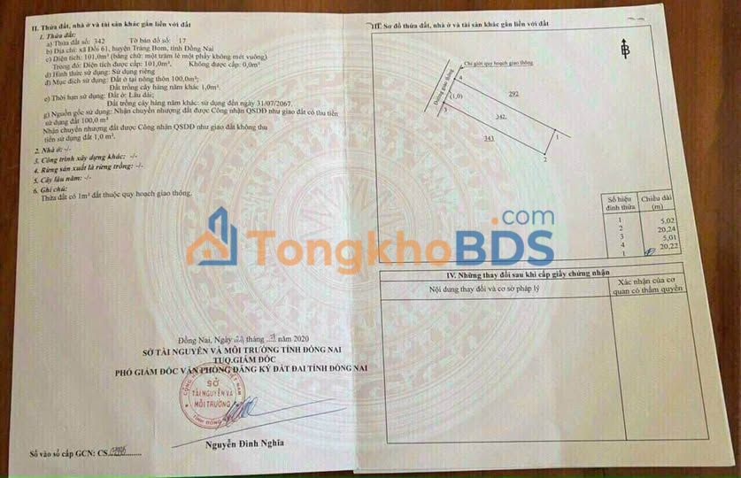 Bán Đất Vườn Đồng Nai 2268m² Giá 3 Tỷ - Sổ Hồng Sẵn