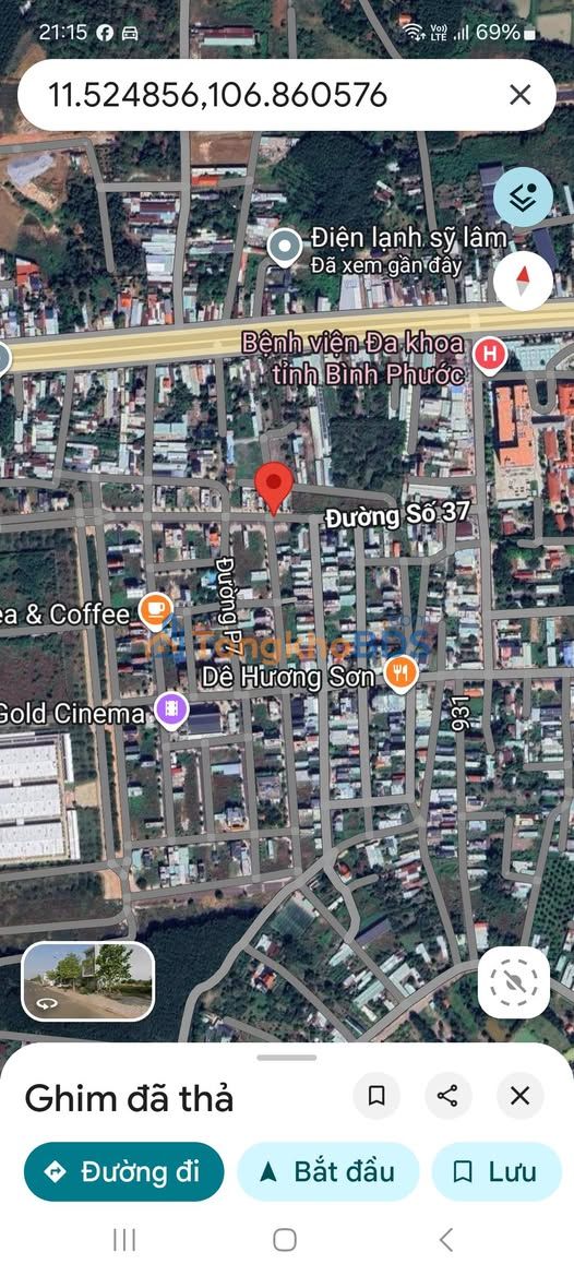 Đất nền The Gold Đồng Xoài - 125m² Thổ cư 100% - Giá 1.9 tỷ