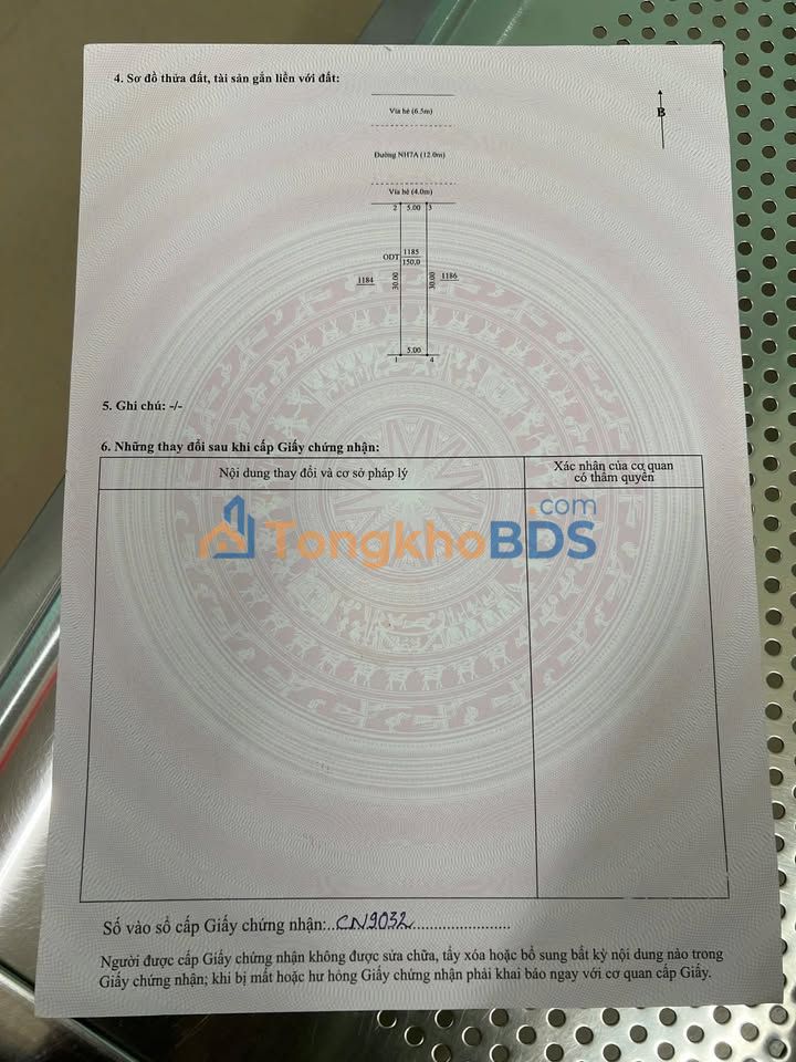 Đất Nền 150m² Sổ Hồng Thổ Cư Kế Kênh MPTV - Thuận An, Bình Dương