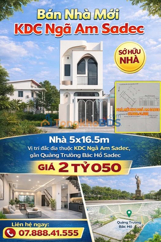 Nhà 2 Tầng KDC Ngã Am Sa Đéc - 82m² Giá 2.05 Tỷ - Sổ Hồng
