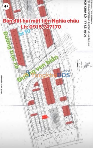 Đất Nghĩa Châu Nam Định 120m² 1.9 tỷ - Sổ đỏ chính chủ