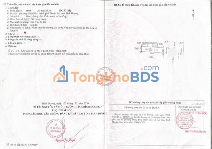 Đất Nền Sổ Hồng Thổ Cư 90m² - Thái Bình 434, Thuận An, Bình Dương