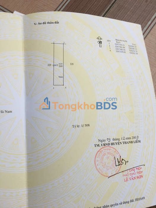 Bán Đất Ninh Tảo, Thanh Liêm 200m² - Giá Tốt, View Đồng Thoáng Mát