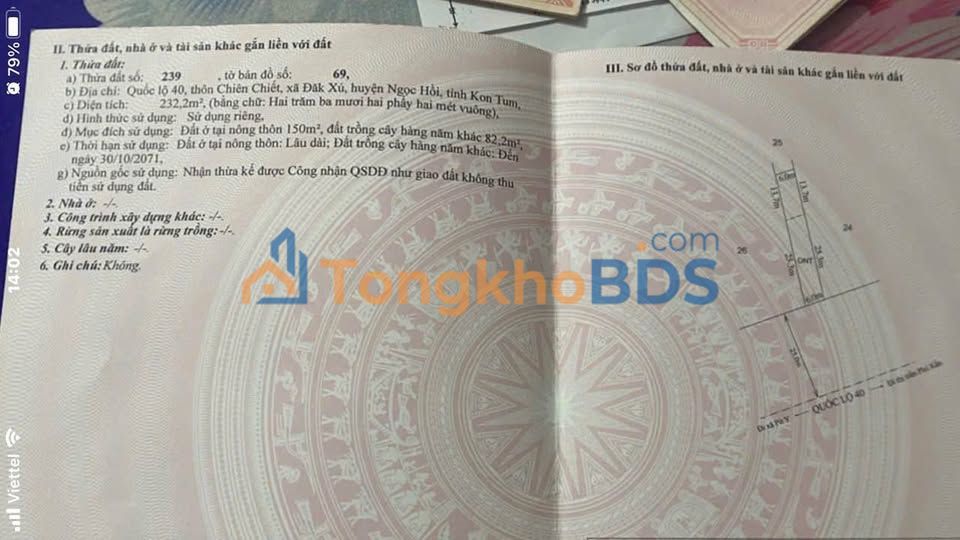 Bán Gấp Nhà Cấp 4 Kon Tum - 234m² Gần Trung Tâm