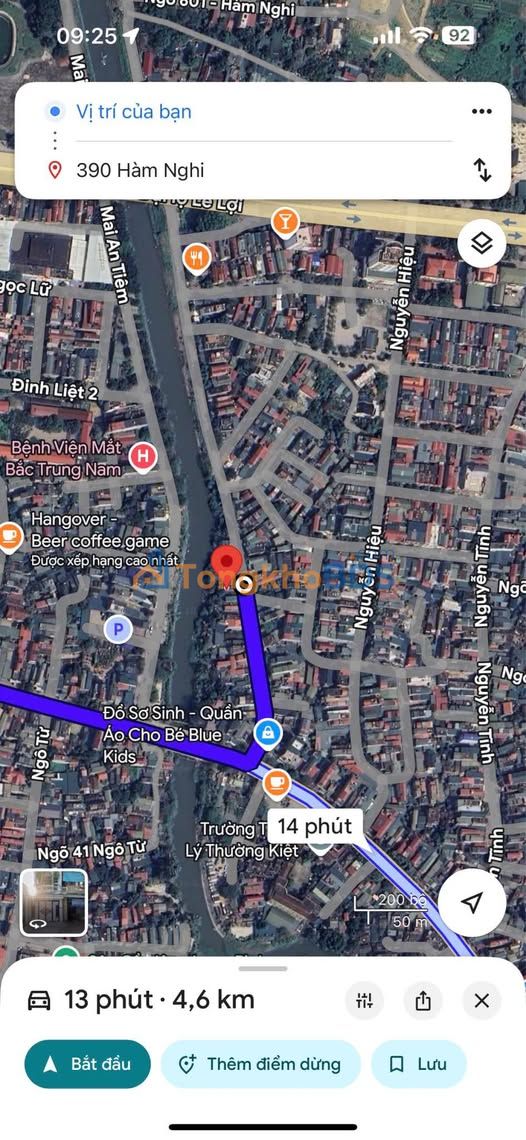 Đất Hàm Nghi Thanh Hóa 137m² 4,7 tỷ - Sổ đỏ chính chủ