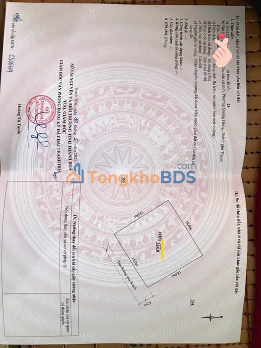 Đất nền Quảng Phú Thanh Hóa 324m² giá 8 tỷ - Sổ đỏ chính chủ