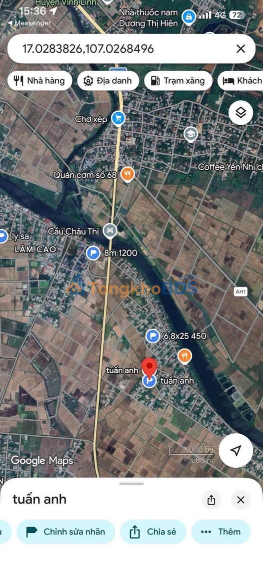 Đất Nền Vĩnh Linh 202m² - Giá 1xx Triệu, Sẵn Sổ Thổ Cư