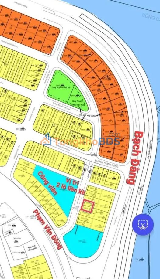 Đất nền dự án 533 Đức Ninh Đông - View công viên, 165m² - Giá tốt