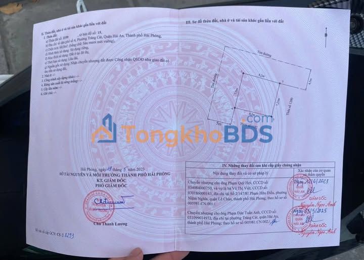 Đất Lô Góc Mặt Tiền Tràng Cát, Hải An - 60m² Kinh Doanh Đa Ngành