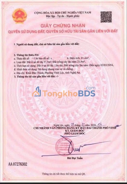 Đất Hưng Lộc Vinh 81m² - Sổ Đỏ Rõ Ràng, Giá 1.5 Tỷ