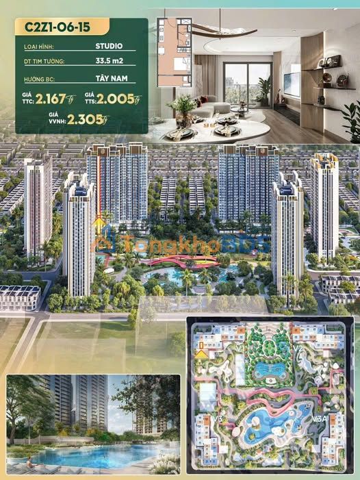 Căn hộ Studio The Vision Cầu Giấy 30m² - Giá tốt