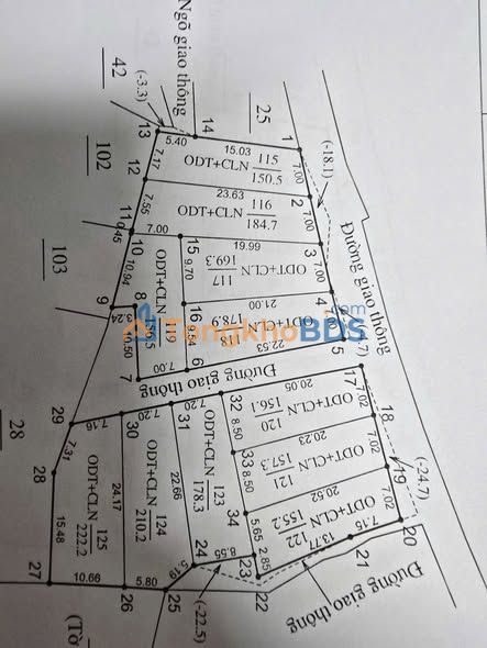 Bán đất nền 156m² Xuân Thủy, TT Nghèn, Can Lộc - Sổ hồng sẵn sàng