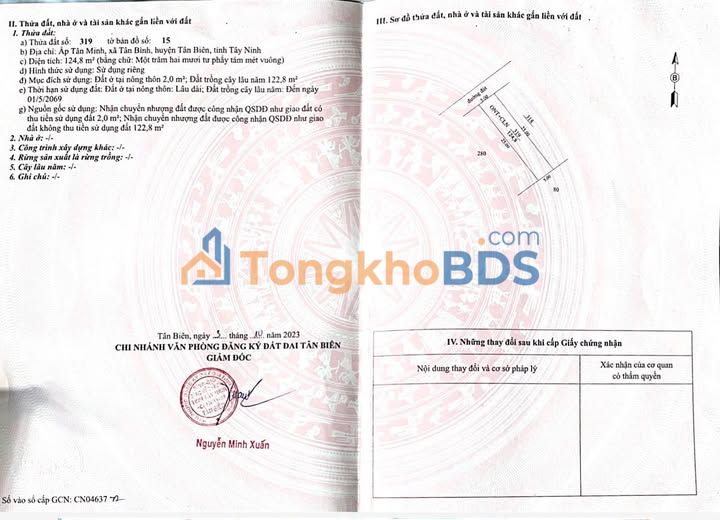 Đất Nền Sổ Đỏ Tân Biên, Tây Ninh - 125m² Giá Chỉ 190 Triệu