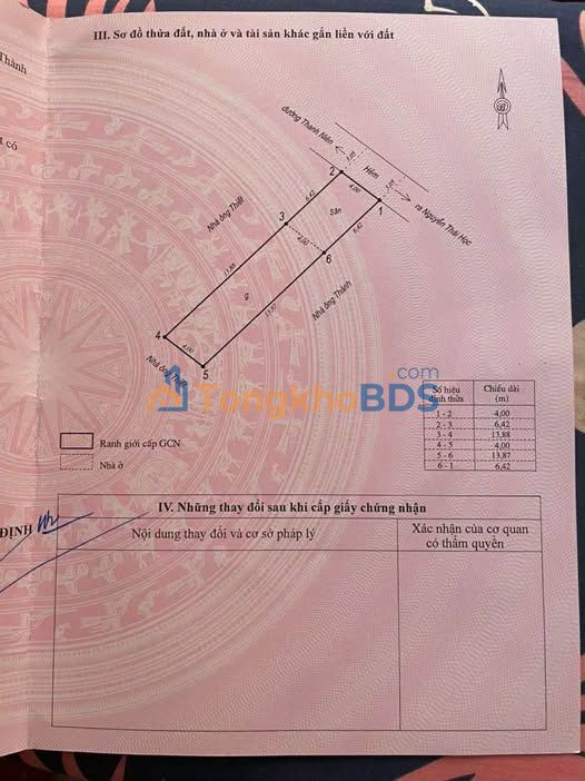 Nhà Ngô Thái Học Quy Nhơn 80m² - Hẻm 4m, Giá 3.7 Tỷ