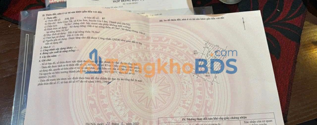 Đất nền Kim Sơn Gia Lâm 46m² 2 tỷ - Sổ đỏ chính chủ