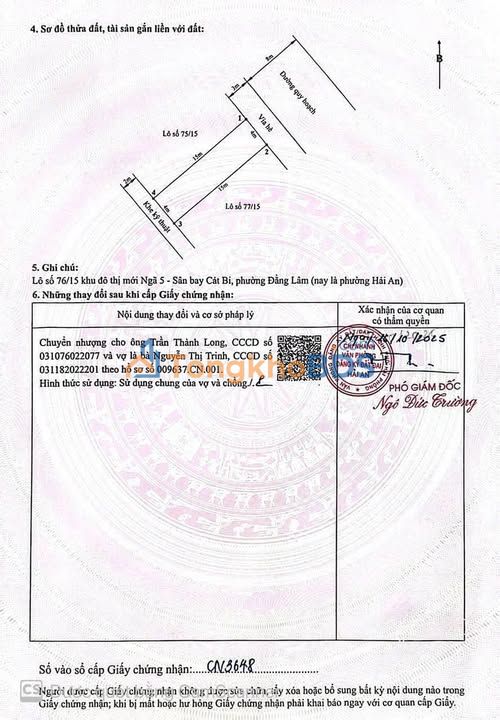 Đất Vàng 60m² Lô 15 Lê Hồng Phong, Hải Phòng - Sổ Đỏ, Đường 15m