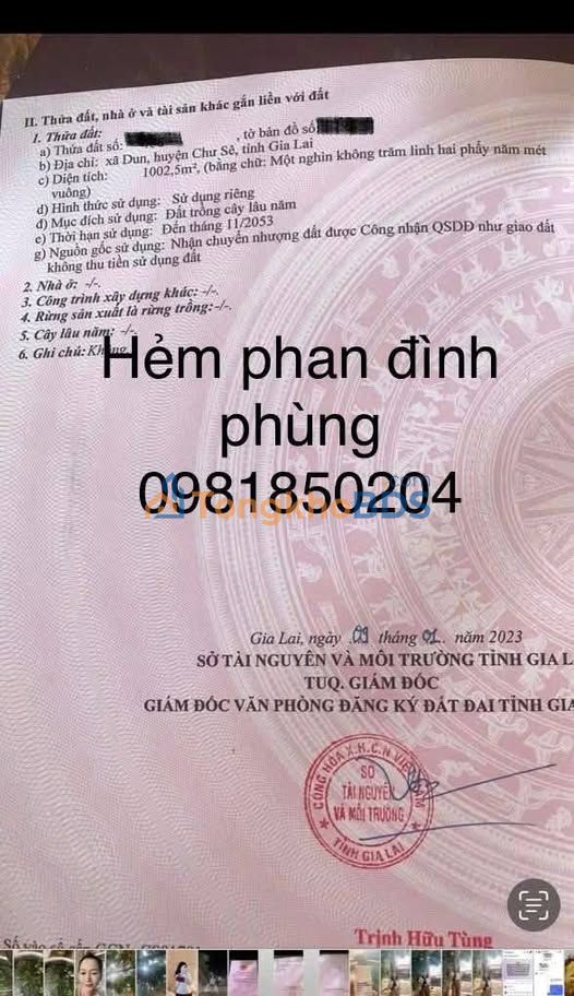 Đất nền Dun Chư Sê 360m² 1.19 tỷ - Sổ đỏ chính chủ