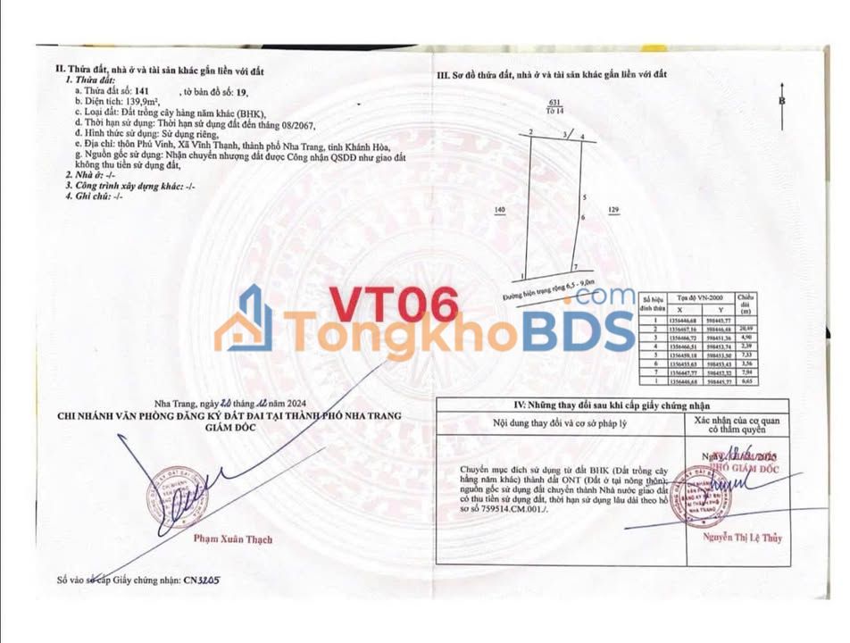 Đất Mặt Tiền Gò Cây Cốc, Nha Trang 3500m² - 3.5 Tỷ, Tiềm năng 6 tầng!