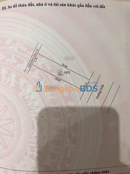 Đất nền Phú Tân TDM 192m² - Hướng Nam Tài Lộc, Sổ Đỏ 100% Thổ Cư