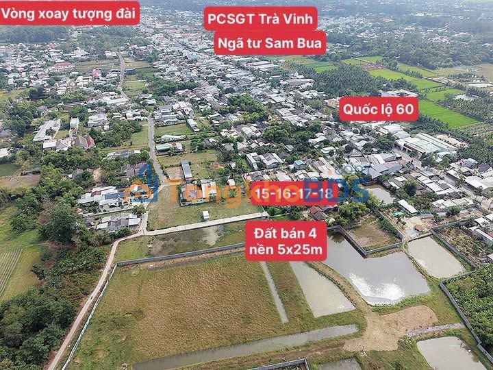 Đất thổ cư 100% P8 Trà Vinh 125m² giá chỉ 450 triệu - Sổ đỏ sẵn sàng