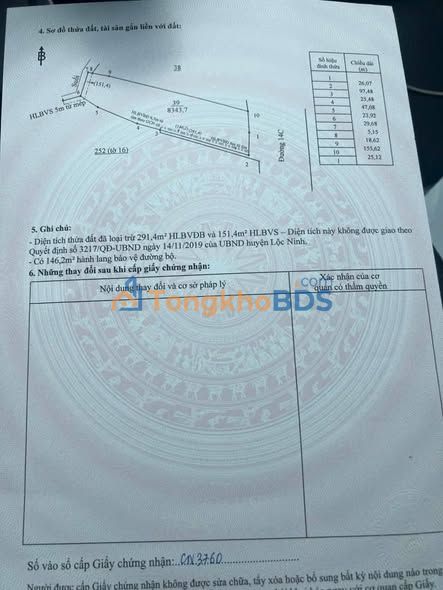 Đất Vườn Lộc Thành, Bình Phước - 28800m² Mặt Tiền QL14C Giá Tốt