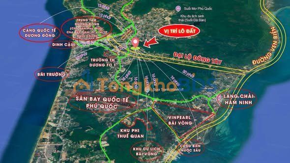 Đất thổ cư Dương Tơ Phú Quốc 105m² - Sổ đỏ chính chủ