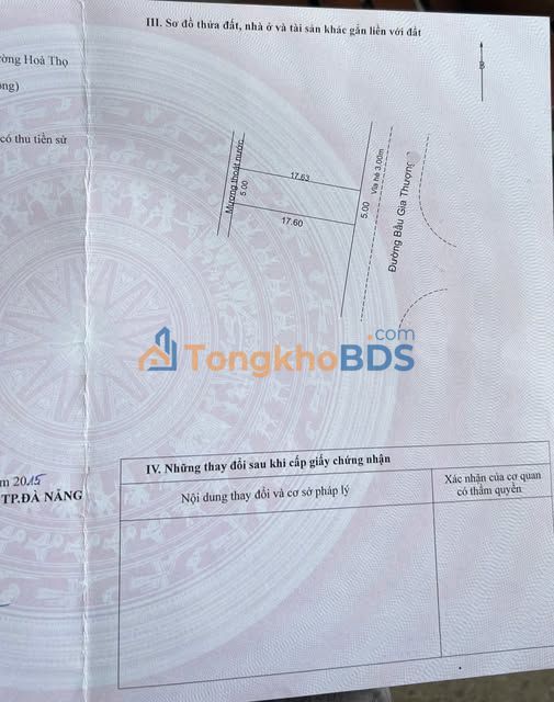 Bán Đất 90m² Mặt Tiền Bàu Gia Thượng, Cẩm Lệ - Giá 4.9 Tỷ