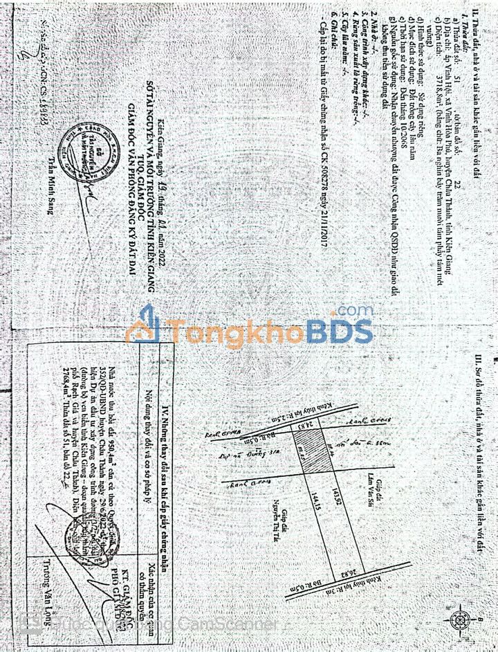 Bán Gấp Đất 2768m² Mặt Tiền 3/2 - Vĩnh Hòa Hiệp, Kiên Giang - Giá Đầu Tư 8.8 Tỷ