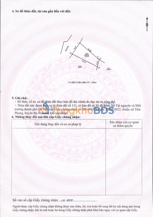 Đất Ba Vì 129m² Giá 420 Triệu - Sổ Đỏ Sẵn Sàng Đầu Tư