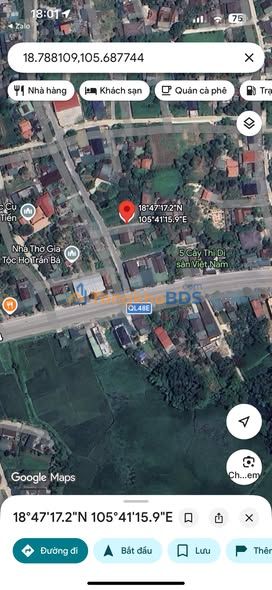 Đất Nền Nghi Lộc 105m² - Mặt Tiền QL 48E (Cũ) - Giá 1 Tỷ