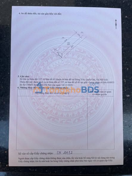 Đất nền Phú Cát Quốc Oai 100m² 1 tỷ - Sổ đỏ chính chủ