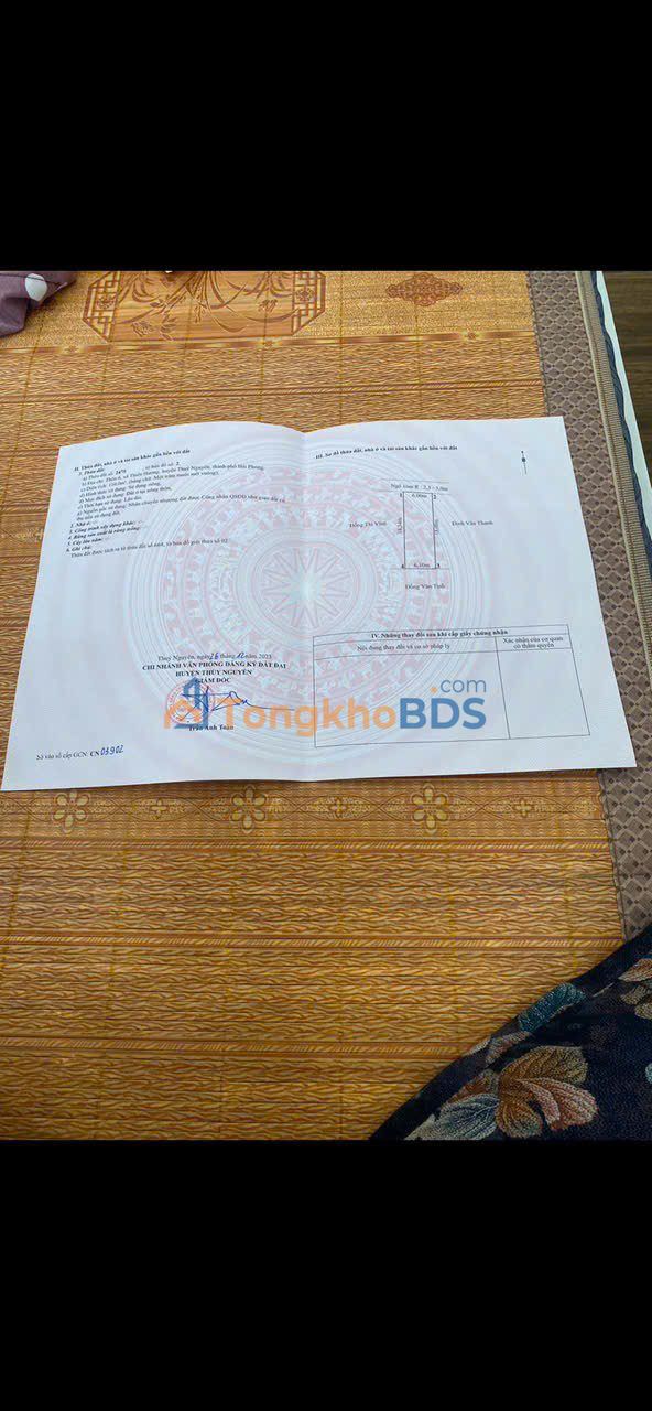 Bán Đất 110m² TDP 6 Thiên Hương, Thủy Nguyên - Đường Thông, Giá 1.9 Tỷ