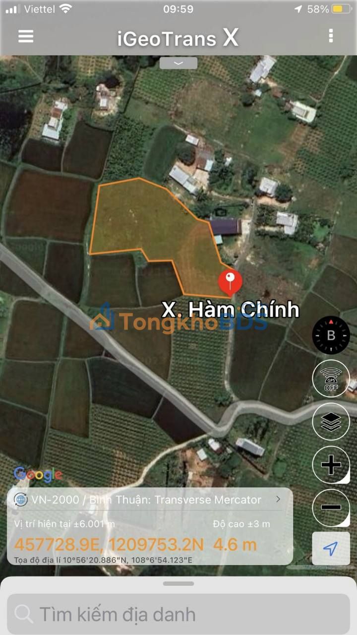 Đất Hàm Chính 1908m² 1.59 tỷ - Giá tốt hiếm có