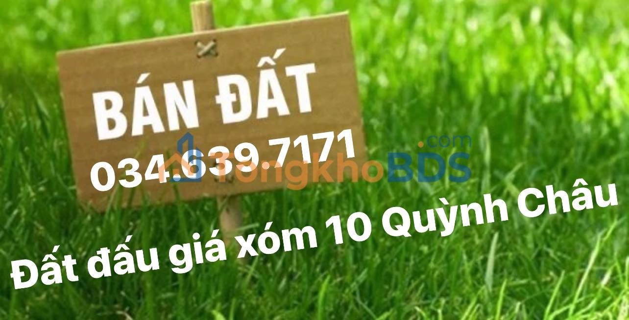 Đất đấu giá Quỳnh Châu 267m² - 2 mặt tiền, giá dưới 1 tỷ - Sổ đỏ thổ cư