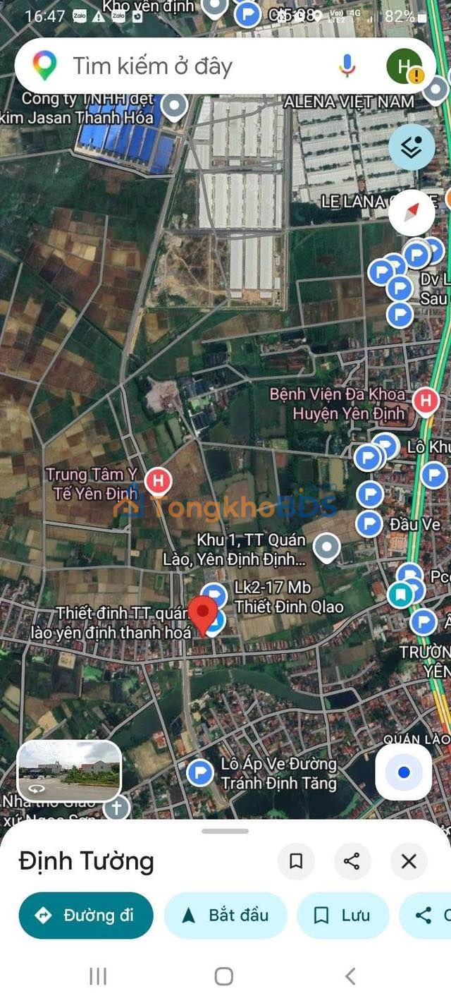 Đất nền Yên Định 125m² - Trung tâm Thiết Đinh, Sổ sẵn, Giá 1.4 tỷ