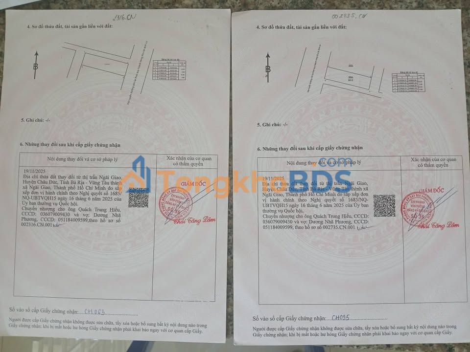 Đất Tái Định Cư Trần Hưng Đạo Châu Đức - 180m² Sổ Đỏ Full Thổ Cư