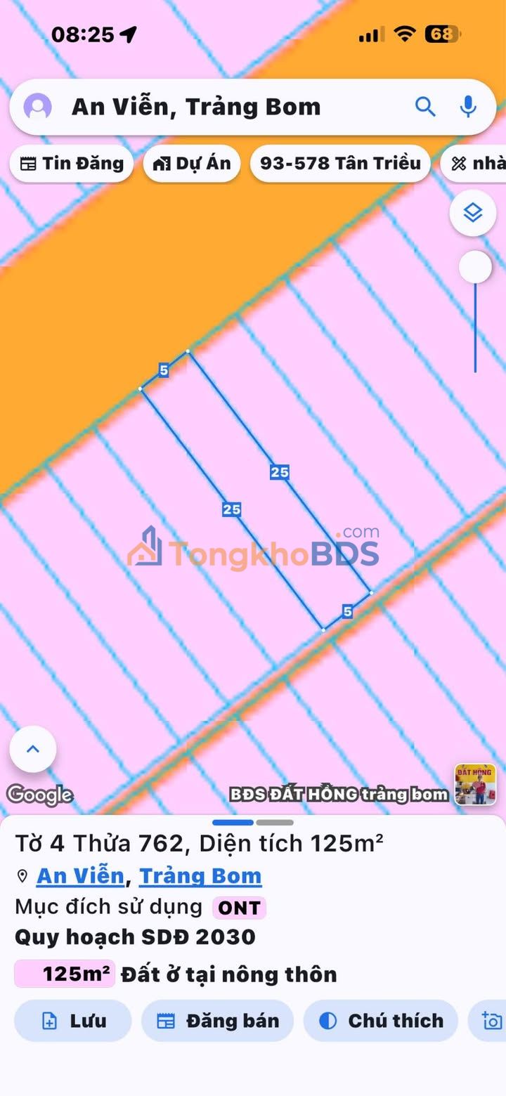 Đất Nền Long Thành - 125m² Sổ Riêng Full Thổ Cư, Giá 999 Triệu