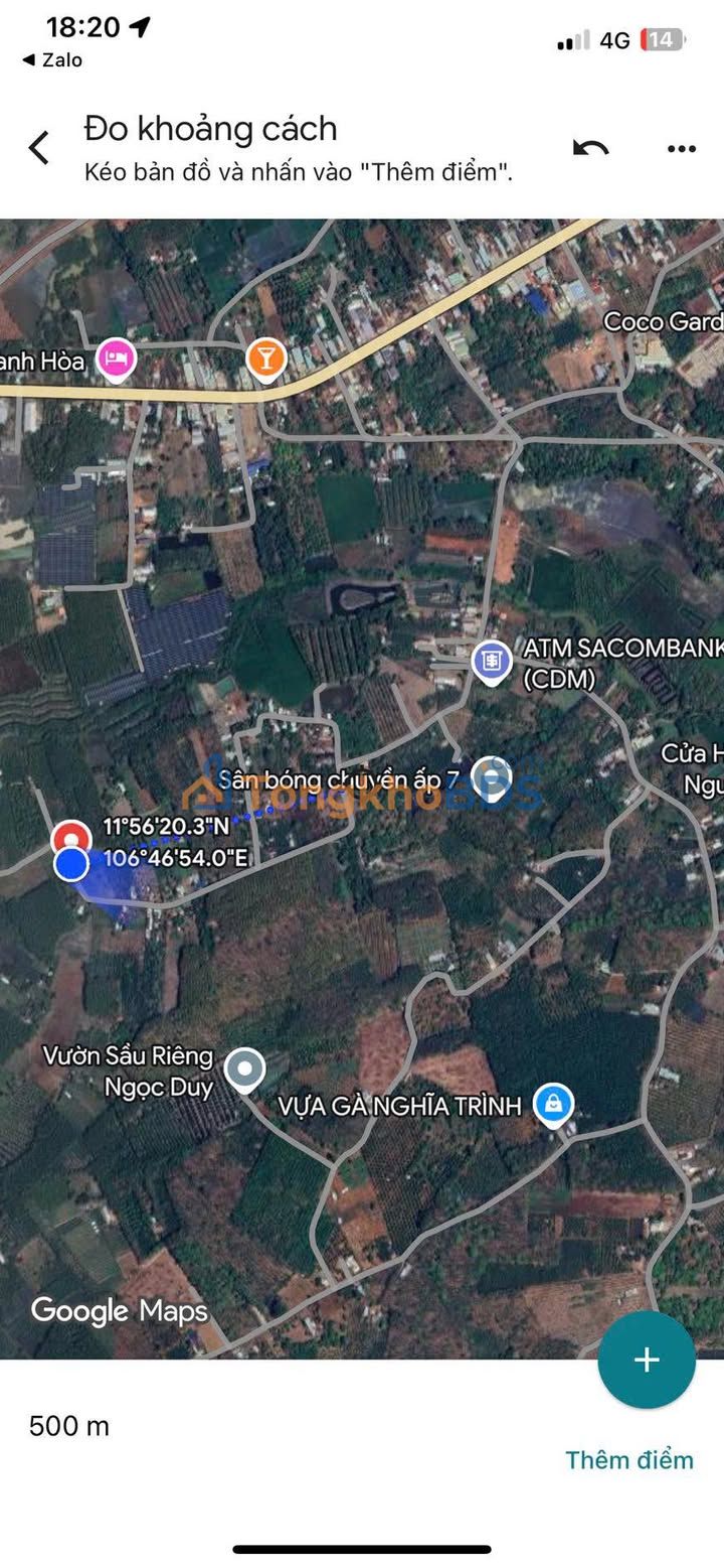 Đất Nền Nhơn Trạch 1180m² - Mặt Tiền Đường Thống, Giá Đầu Tư 3.36 Tỷ